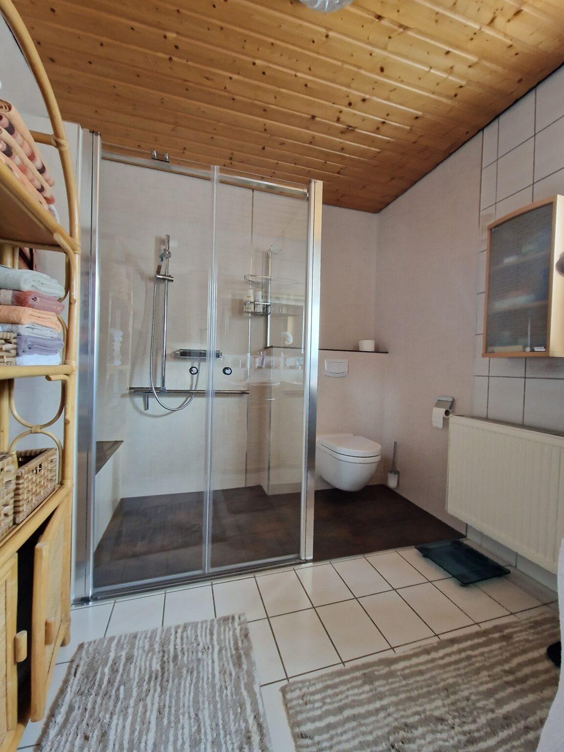 Nachher Dusche und WC