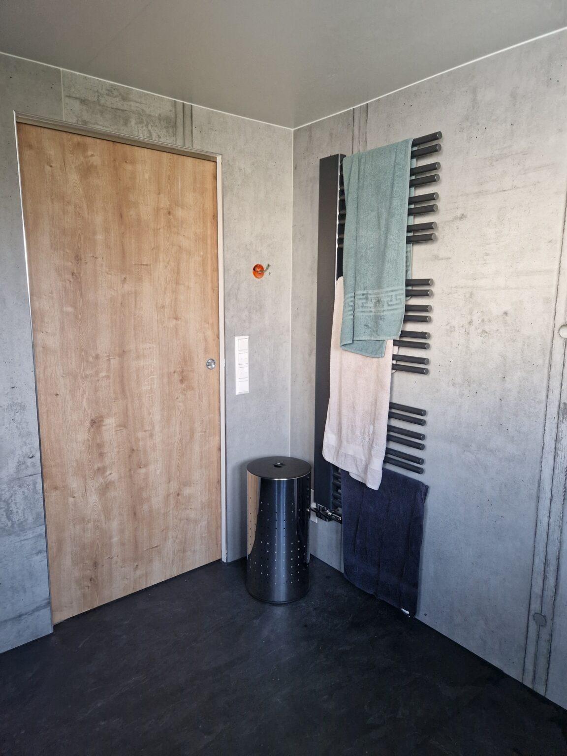 Schiebetür die in die Wand läuft